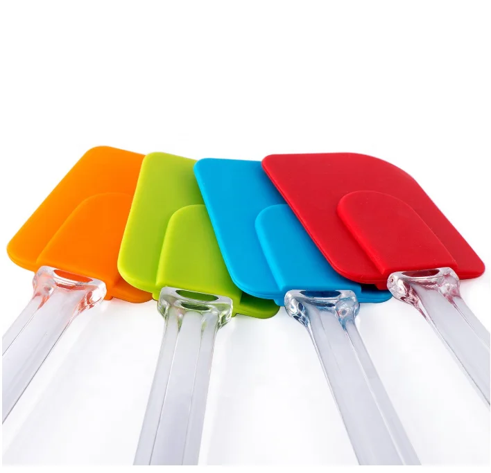 Custom Eco Friendly Kitchen Tool Food Grade Cake Spatula With Plastic Handle