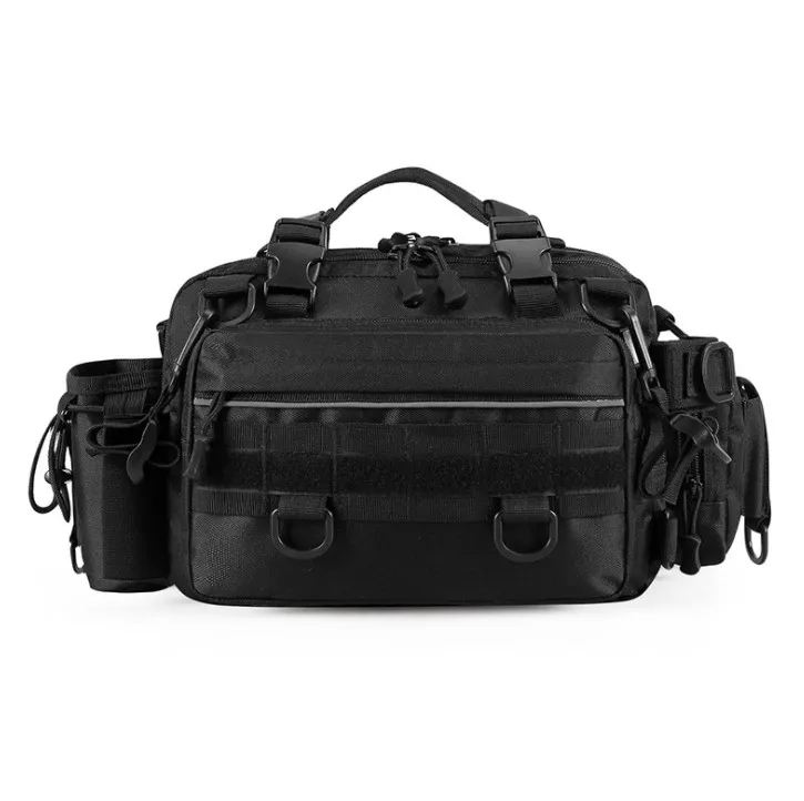 Fishing Equipment Waist Shoulder Fly Carp Bass Bait Reel Wallet Outdoor Fishing Bag Backpack Waterproof