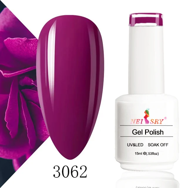 Neiss Hot Selling Shiny Lridescent 15ml Ceramic Colorful Bottle uv nail polish retractable gel pen rubber base gel nail polish