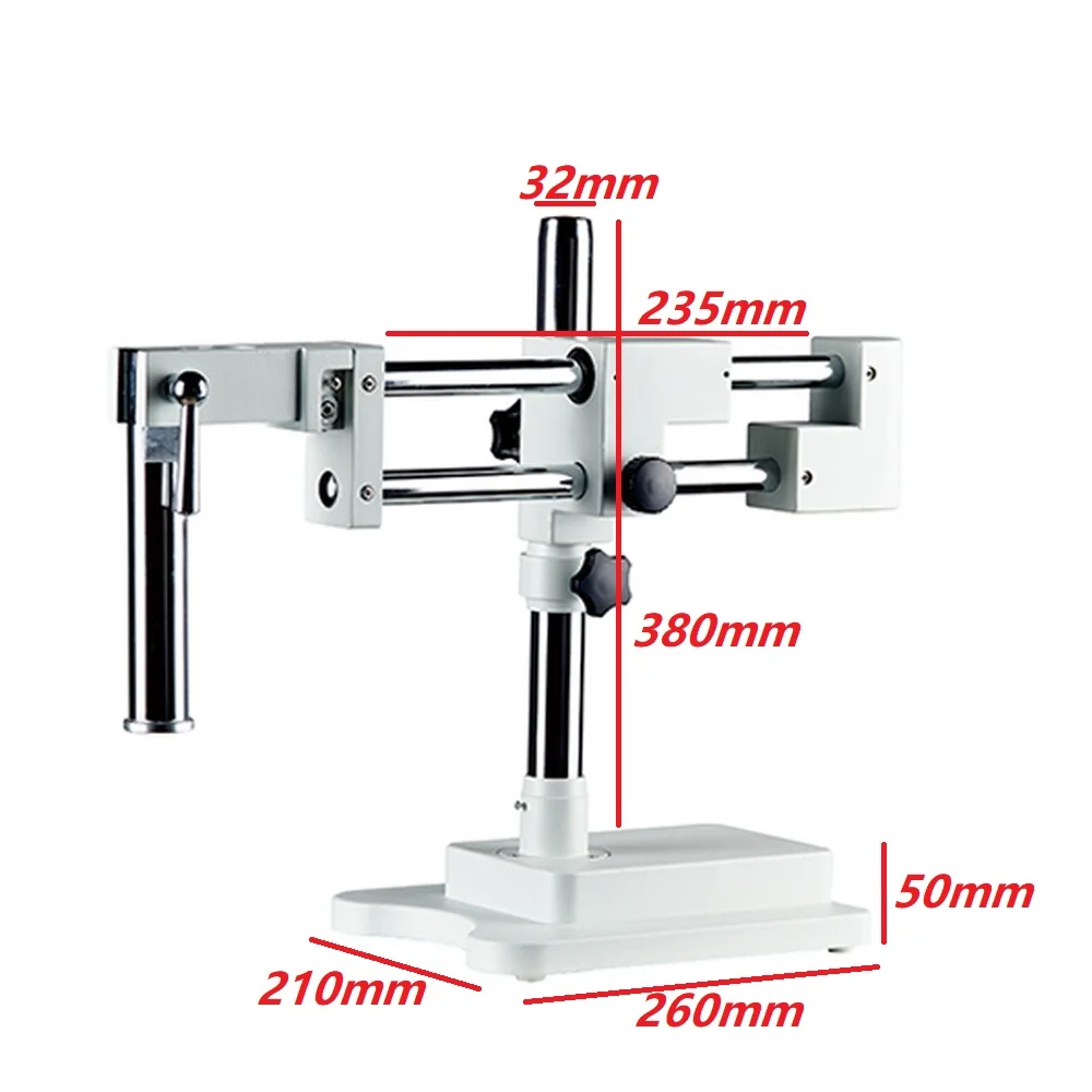 Factory Supply PCB Circuit Board Inspection Repairing Parfocal Binocular Trinocular Zoom Stereo Microscope Working Boom Stand