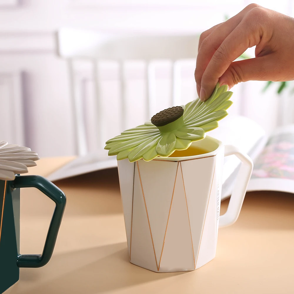 Custom Food Grade Anti Dust Reusable Coffee Cover Stretchable Mug Silicone Cup Bowl Lid