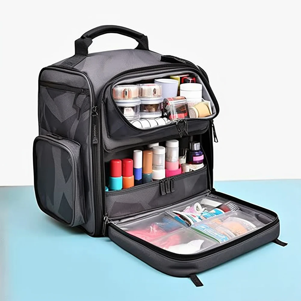 Nail Polish Case Nail Lamp Storage Case Beautiful Makeup Bag Cosmetic Storage Bag Travel Nail Polish Set Organizer Bag