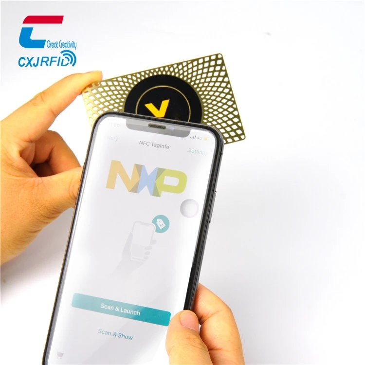  Предварительно настроенный Qr-код матовая сталь бесконтактные Nfc бизнес-карты смарт-карты