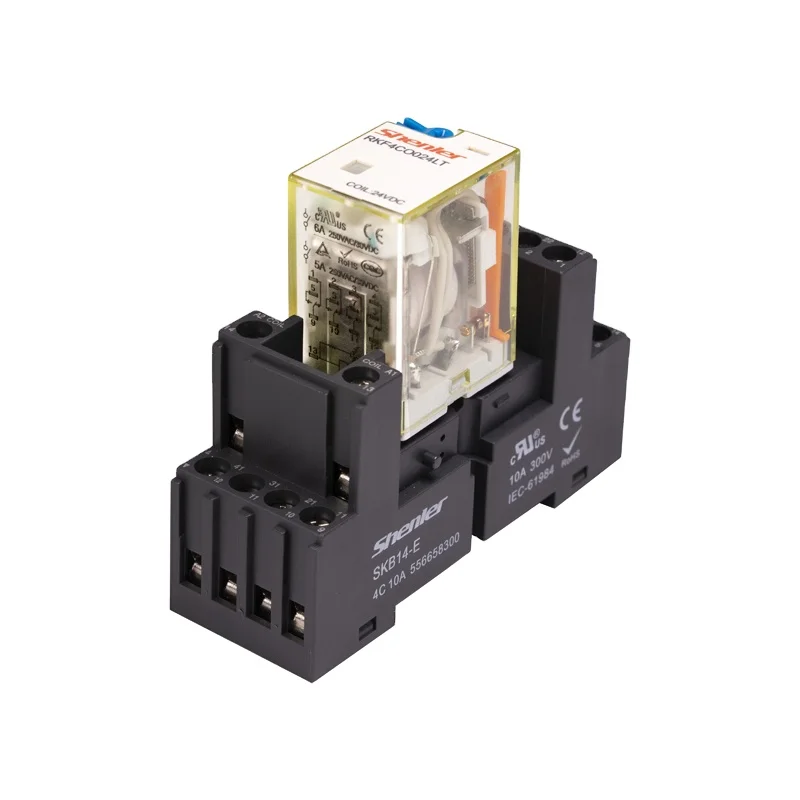 HH54P (MY4) General Purpose Relay 14 Pins, 3A 240VAC/28VDC Coil PCB Power Relay, Intermediate Relay RKF4CO524LT+SKB14-E