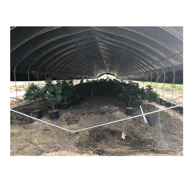 Blackout 100% Light Deprivation Greenhouse Blackout Curtains Greenhouse with Blackout System for Herb Mushroom Vegetable Flower