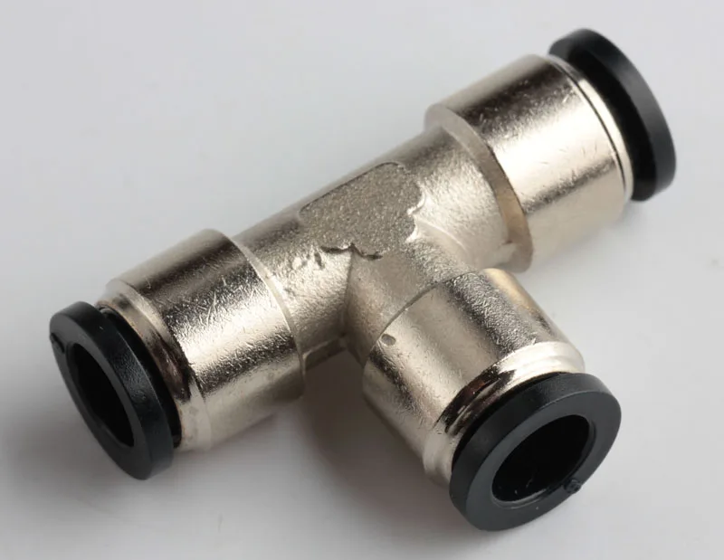 Pneumatic Automation Union /Reducer Tee Brass push in fittings