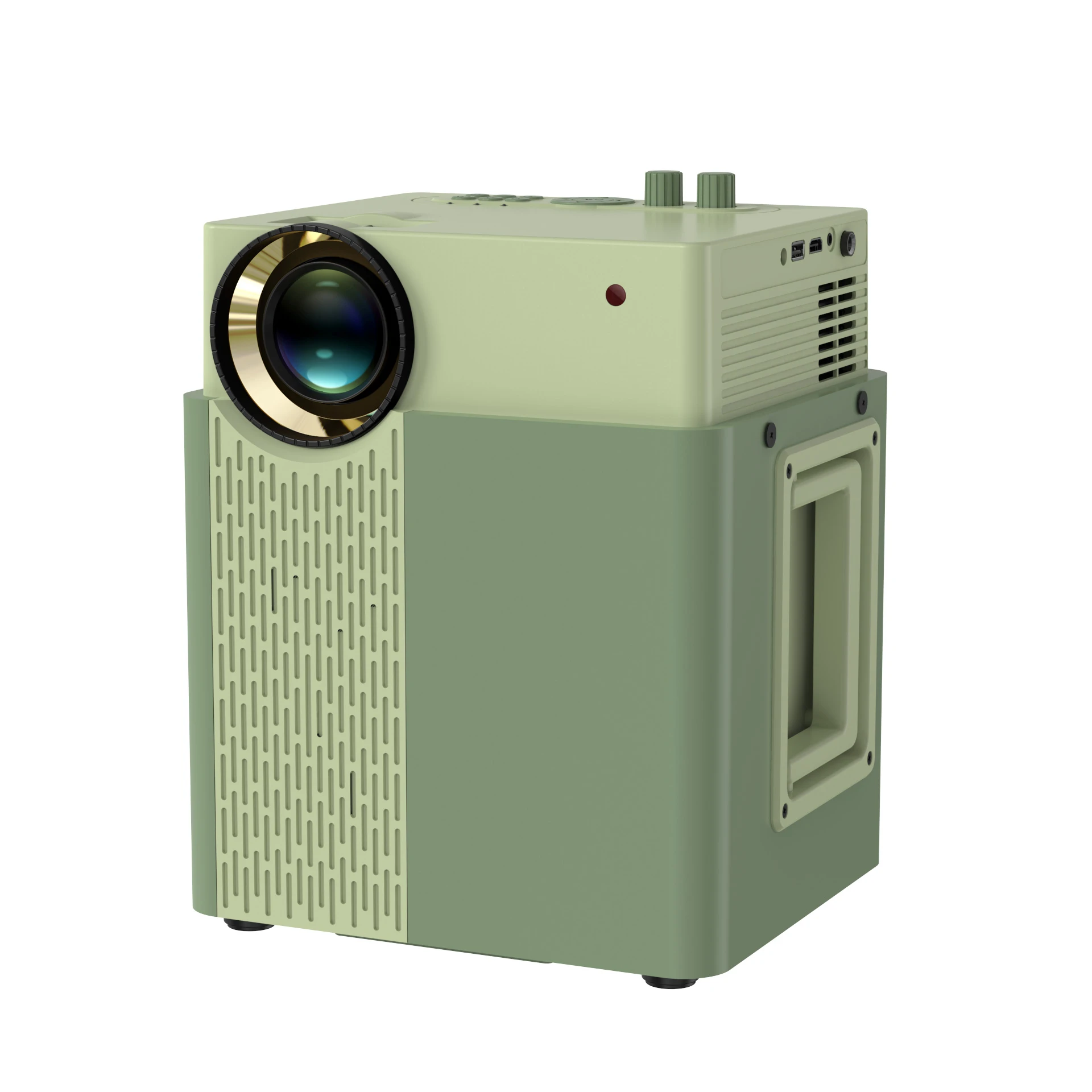 10Years Factory SVR PJ33S Smart Android Projector  LED WIFI Karaoke lAsEr Portable Mobile Rechargeable Battery Beam