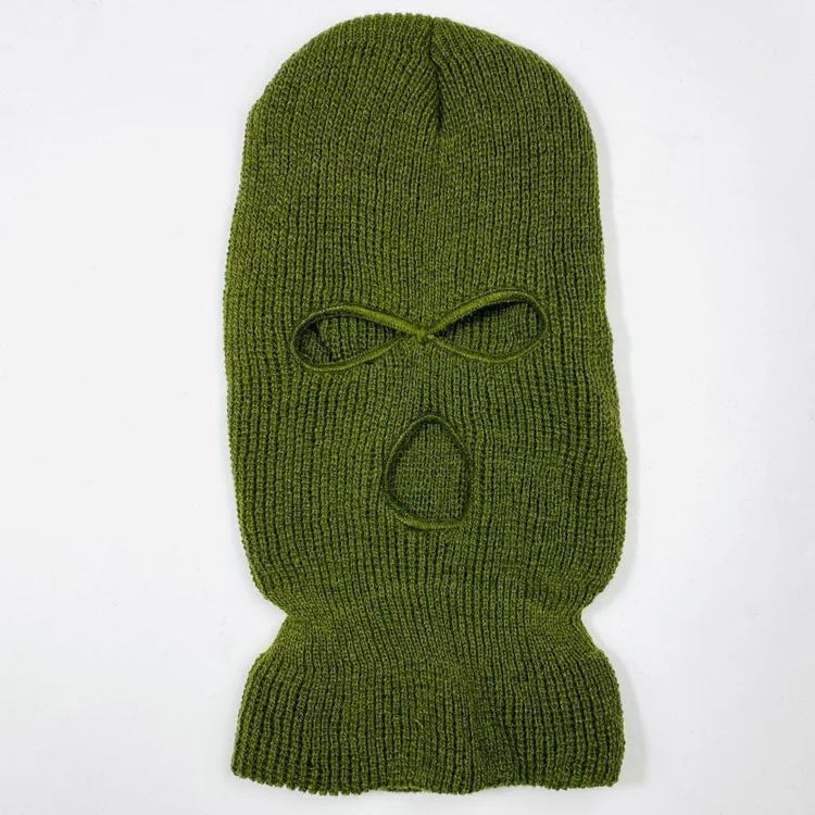 Winter Balaclava Jacquard Full Face Cover Neck Gaiter Masks 1 Hole Ski Mask Custom Logo