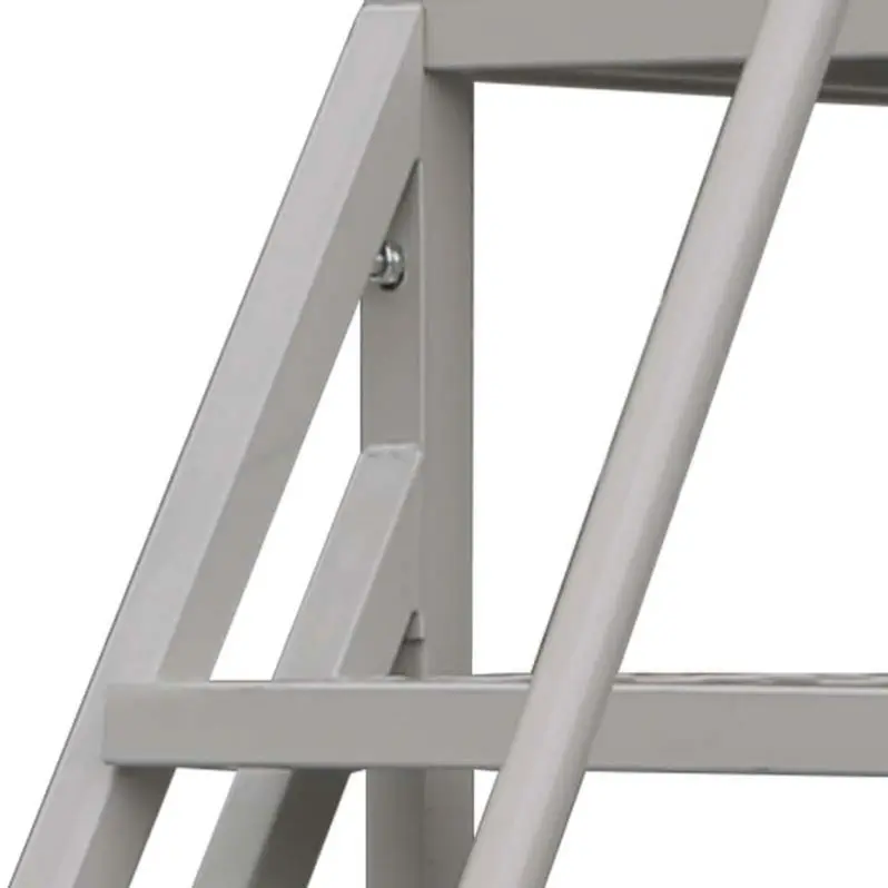 Pomelohome four step ladder multilayer ladder steel aluminum step ladder with wheels