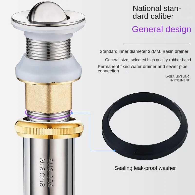 High Quality Stainless Steel Anti-odor Drain Pipe For Kitchen Sink And Bathroom Washbasin Wave Tube