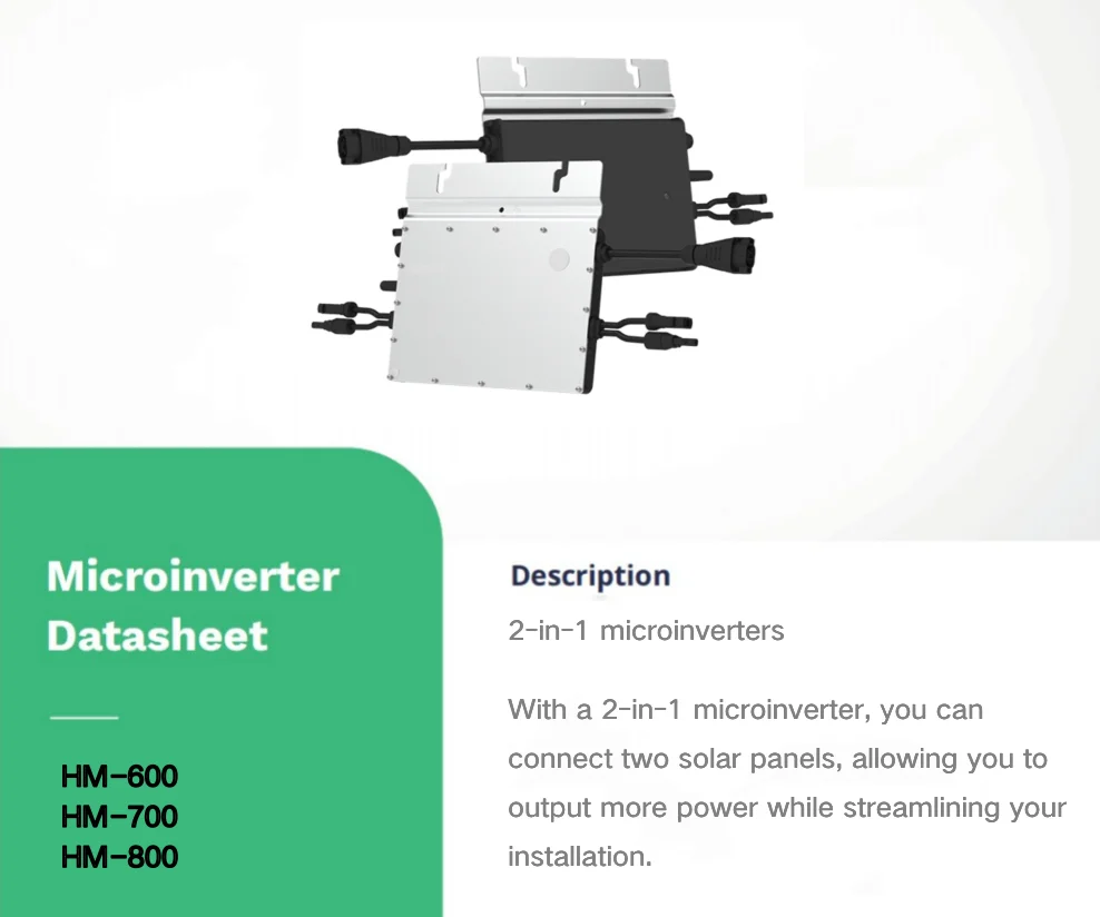 Hoymiles micro inverter  mini inverter 600w 700w 800w power inverter for home use