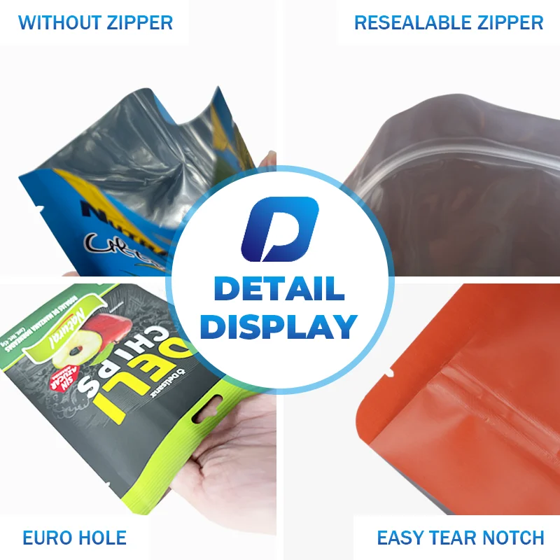 Eco-Friendly Stand up Pouch Packaging for Flour for Industrial Use Secure and Gravure Printing on Surface