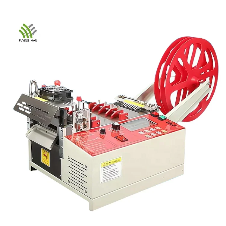 Upgraded Automatic Webbing Cutting machine Hot and Cold Belt Cutting Machine Non woven Fabric Cutter