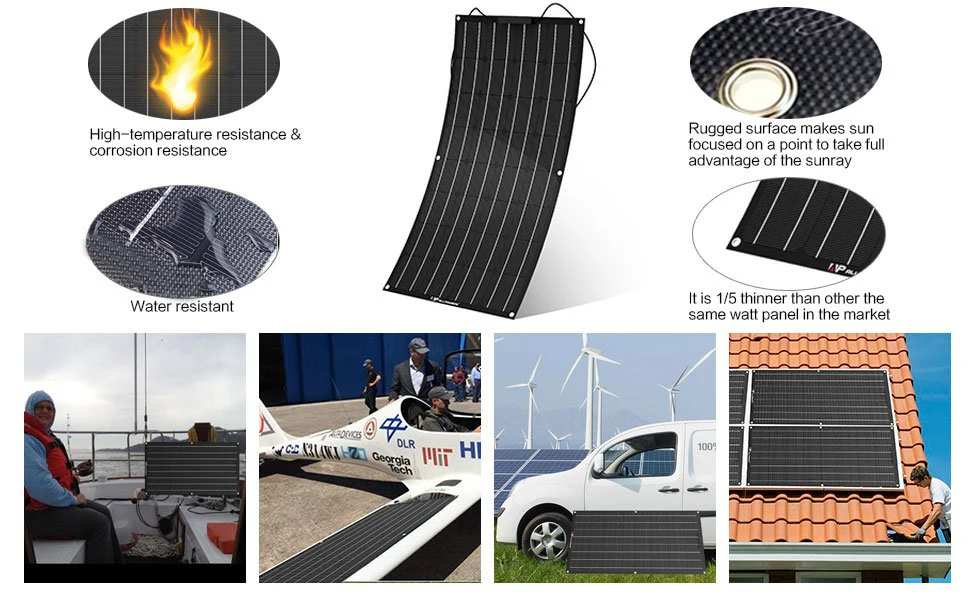 China Factory Direct Sales 400 Watt Flexible  Solar Panels 350W Flexible  Solar Panel Usb