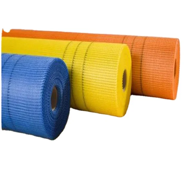 Fiberglass Mesh Glass Fiber 5*5mm Fabric cloth For Boat Hulls Sale 4*4 140g/m orange latex with wholesale price