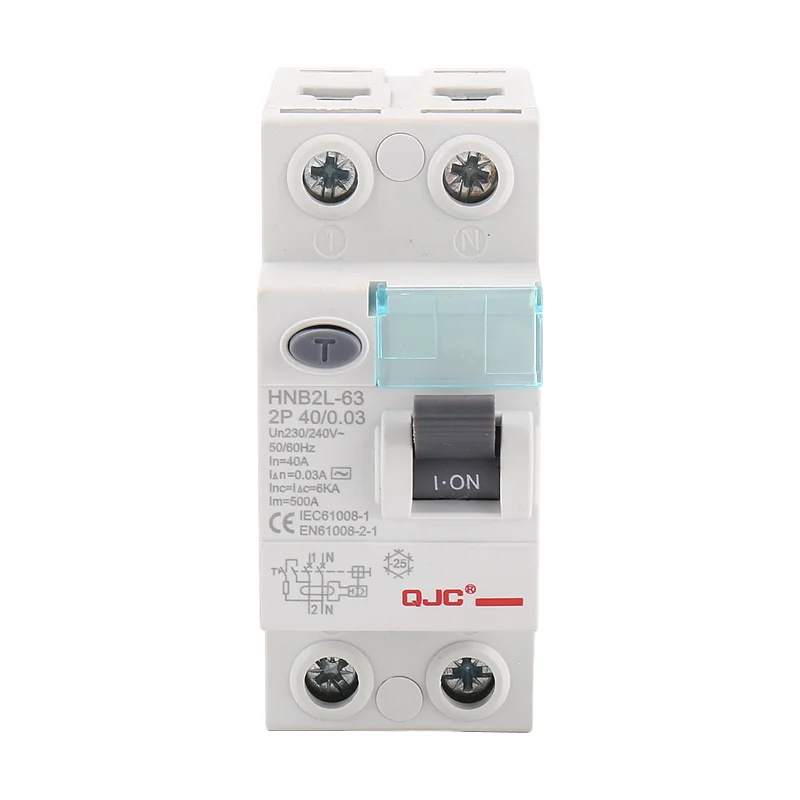2-полюсный 4-полюсный электромагнитный тип (FI), работающий от остаточного тока автоматический выключатель rccb mcb elcb rccb