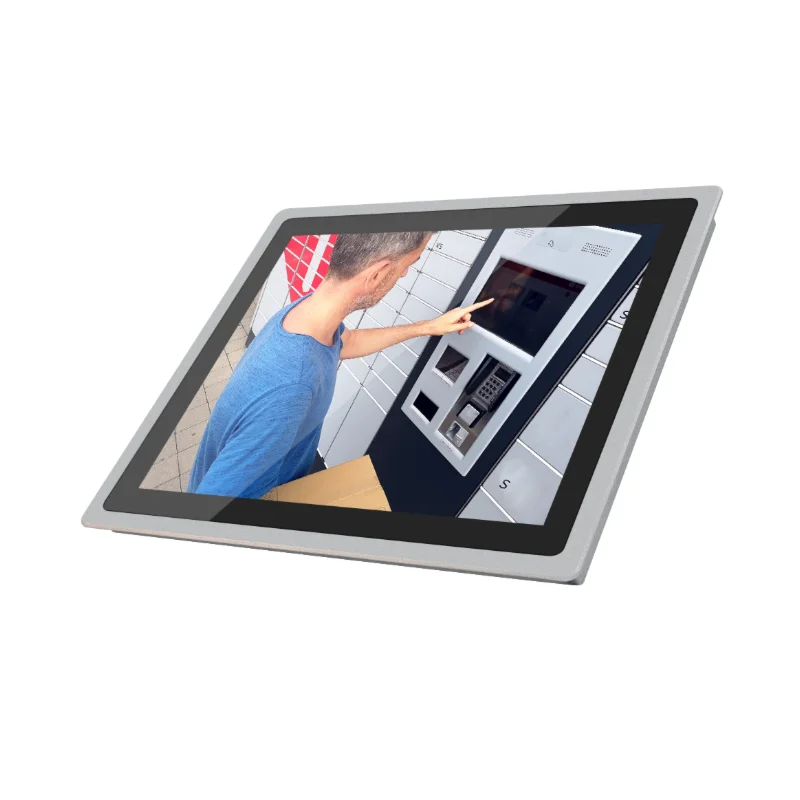 Ptr15W 15-дюймовый резистивный сенсорный экран Ip65 прочная водонепроницаемая (передняя сторона) Встроенный безвентиляторный Win-Dow10 промышленная панель ПК