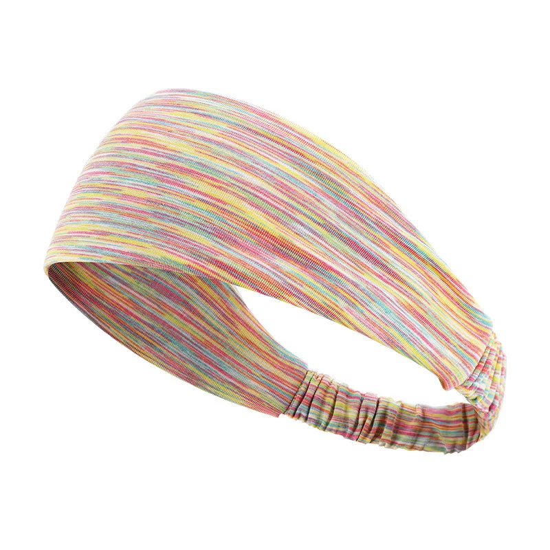 Cotton Sports Sweatband exercise headband yoga stretch head soft band Breathable Athletic Gym Sweatband Hairband