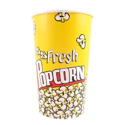 Wholesale Custom Logo Printed Popcorn Cups Paper Food Bowls Popcorn Bucket With Lid