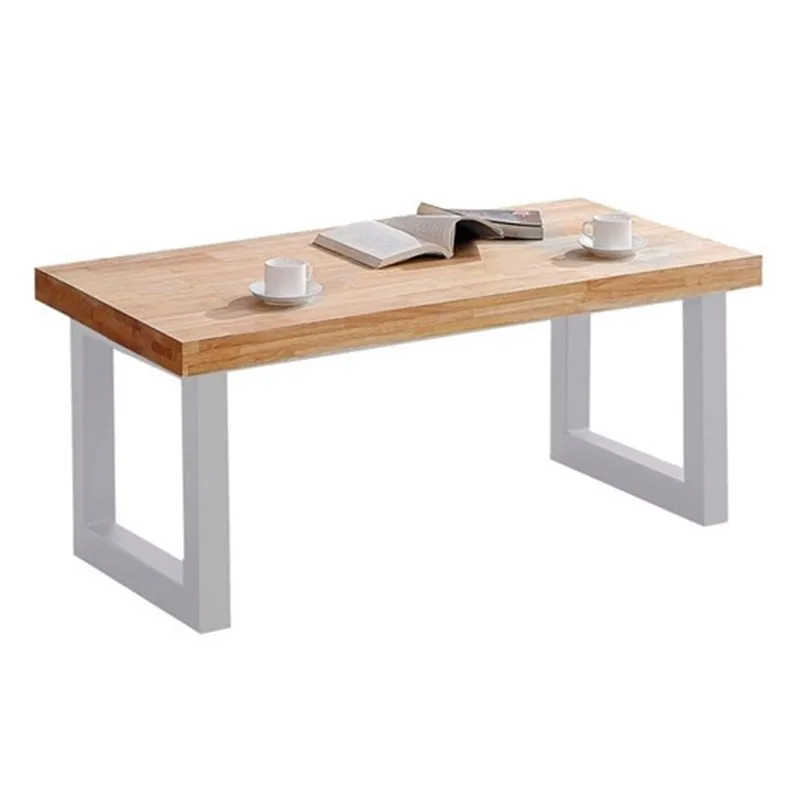 Best Seller Imported Cheap White Large Long MDF Top Wood Coffee Table