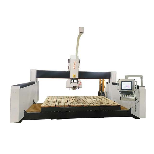 Popular5 Axis Bridge Saw Cnc Marble Granite Kitchen Countertop Slab Stone Cutting Machine Engraving For Sale