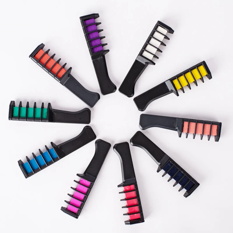 Temporary Hair color clay comb fast change hair colors water proof and keep color lasting time