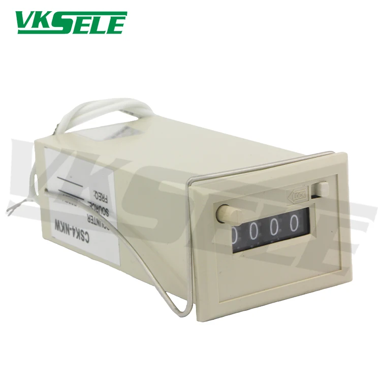CSK4-NKW Buckle mounting 4 Digits Display electromagnetic counter