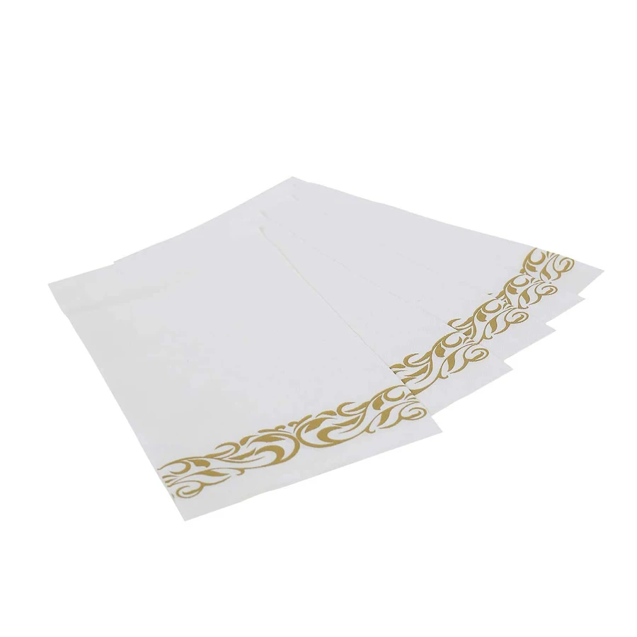 Paper Napkin Guest Towels Disposable 3-ply Dinner Napkins Disposable Soft, Absorbent, Party Wedding Napkins