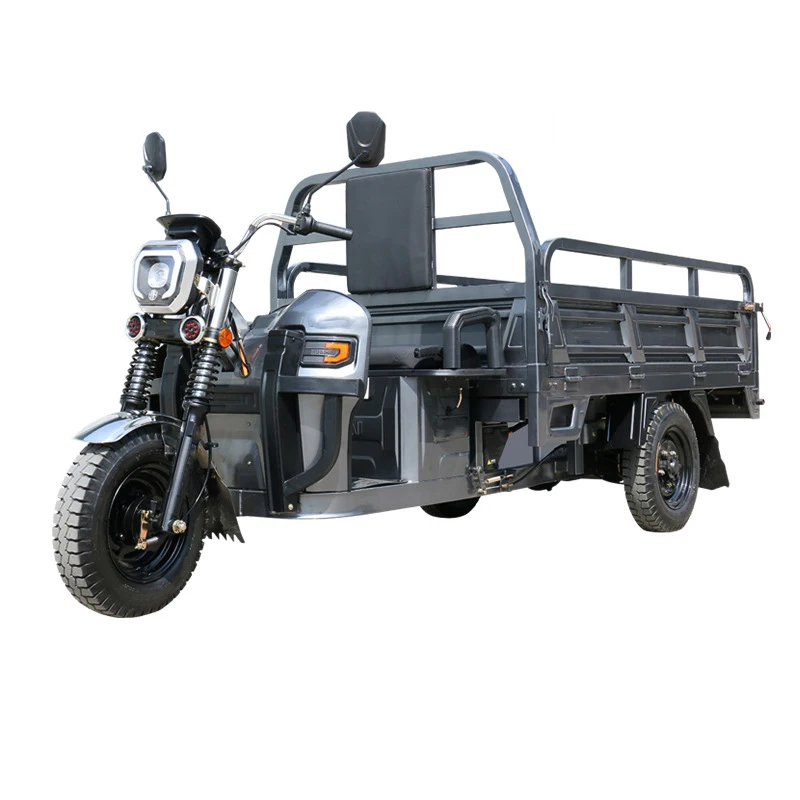 800w-1000w three-wheel electric vehicle factory pull cargo self-unloading open type carrying goods electric tricycle
