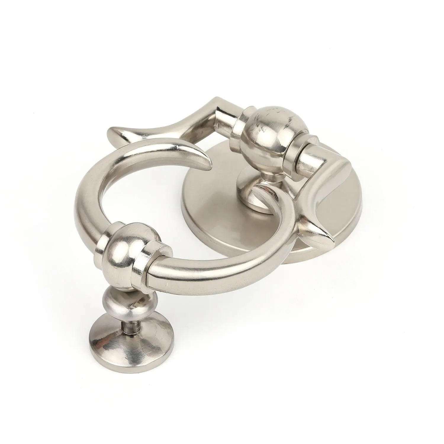 Antique  Brass custom animal  lion head ring pull door knocker