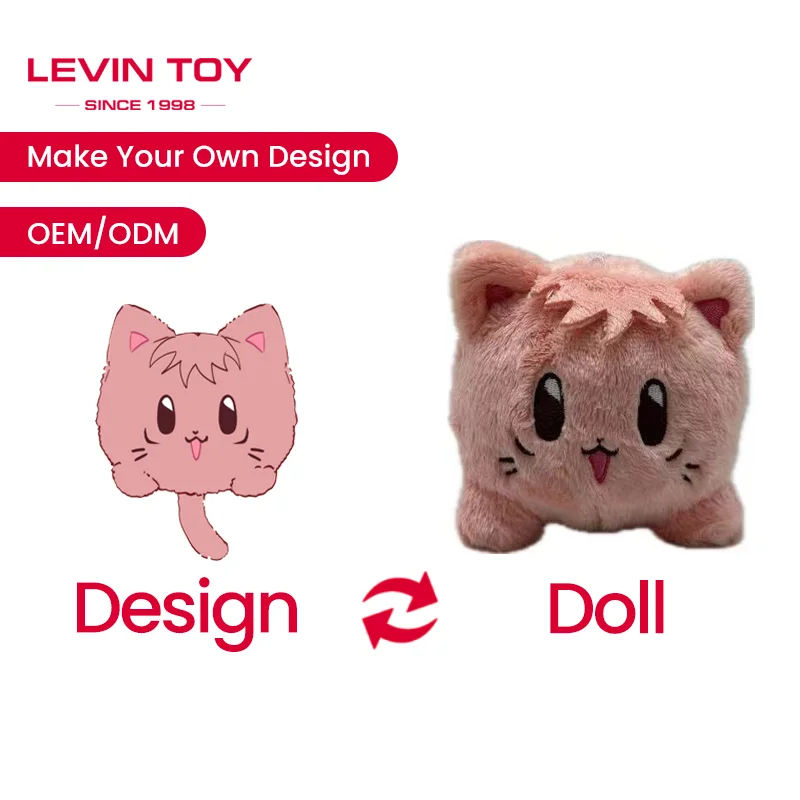 custom kawaii Cat plush toy big eyes cat stuffed animals toy Manufacturer Made Dolls Design Custom Logo Plush