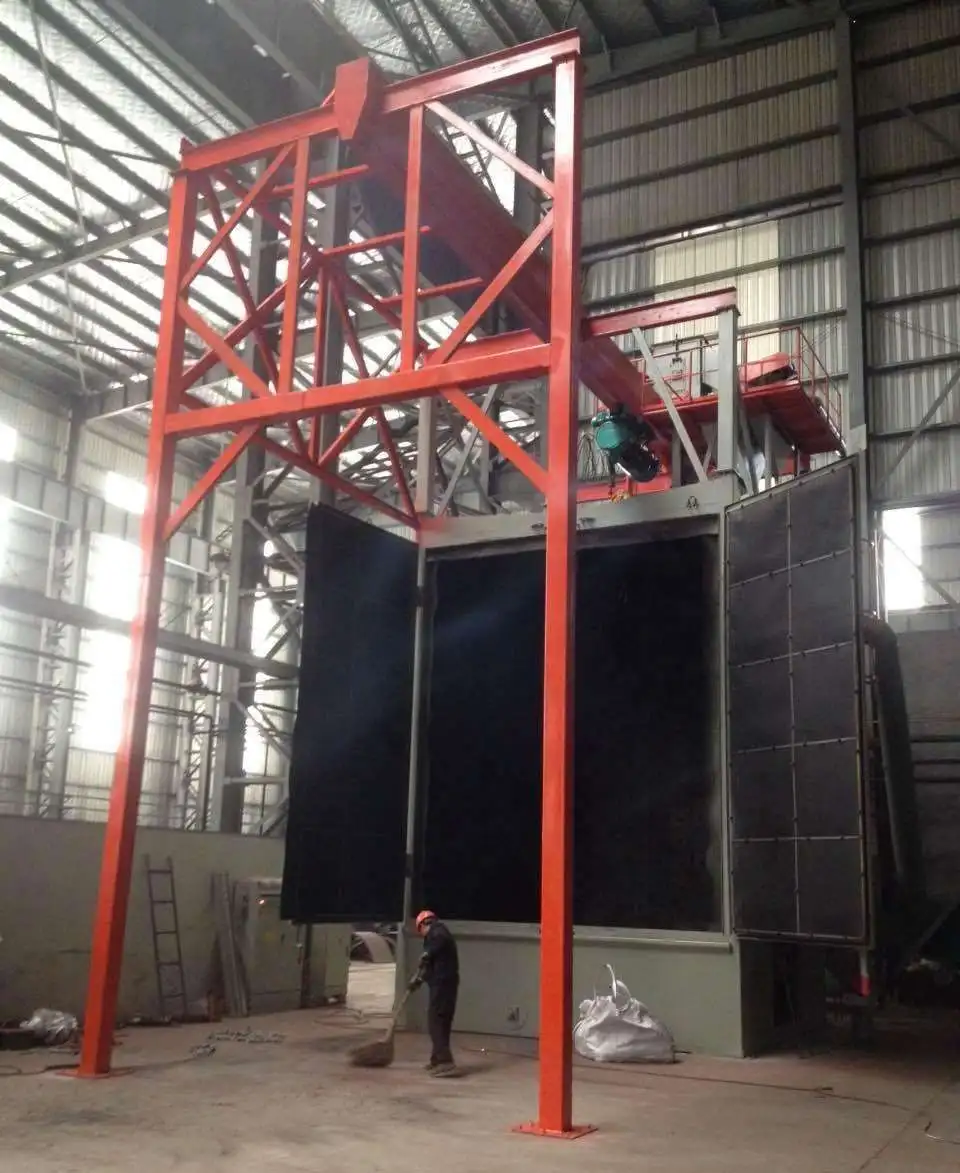 Promotional factory price high pressure centrifugal die casting hook type shot blasting machine