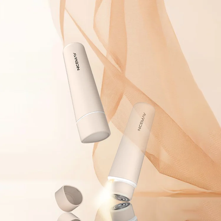 Nicemay Led Light Built in Magnetic Control Switch Facial Bikini Hair Trimmer for Women