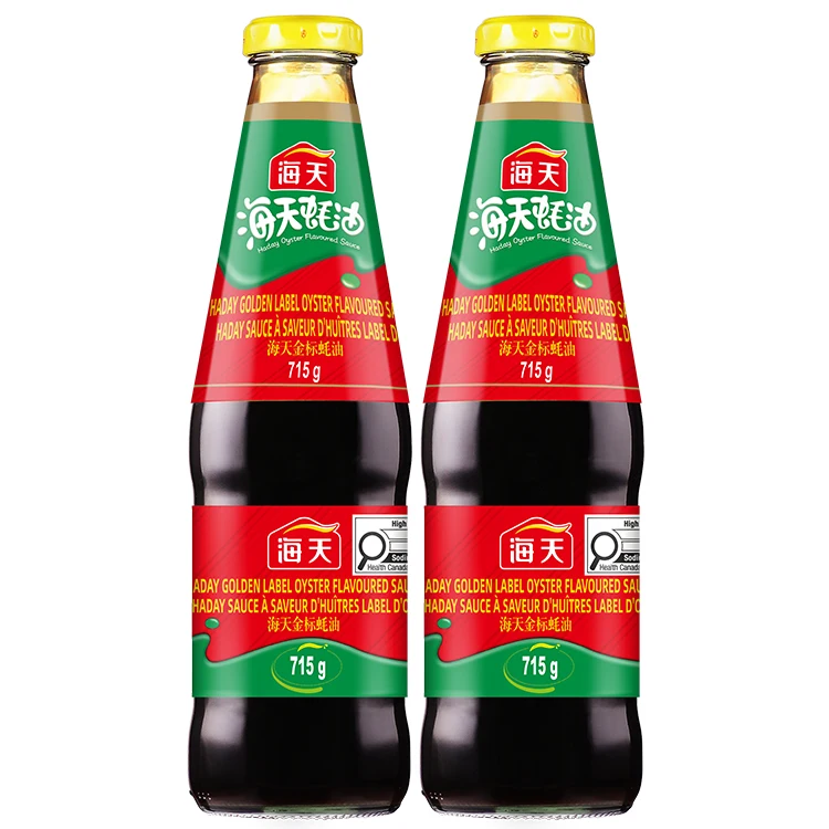 715g Golden label oyster flavoured sauce Haitian glass bottle familly using oyster sauce seasoning