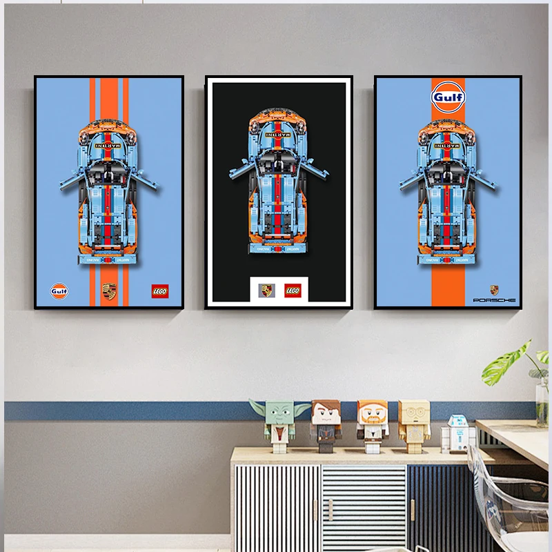 Lego Racing Murals Art Deco Design Style Inspiring Creativity and Passion for Speed