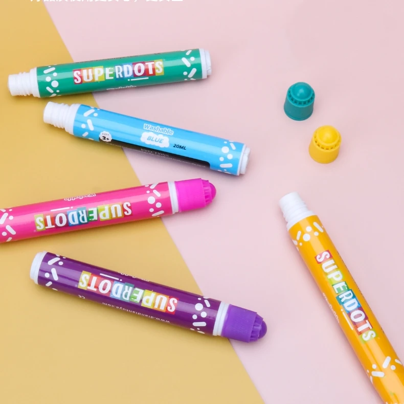 Pop Art Dots Painting Markers Superdots Washable Dot Markers Small Bingo Pen Kid Creative Graffiti Toys