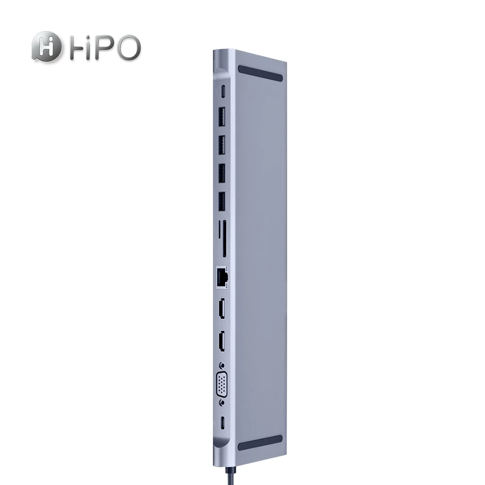 Docking Station for MacBook Pro Air  USB C Adapter Hub for Mac MacBook Pro with HD(4K @60Hz) USB3.0 2.0 SD TF Card Reader