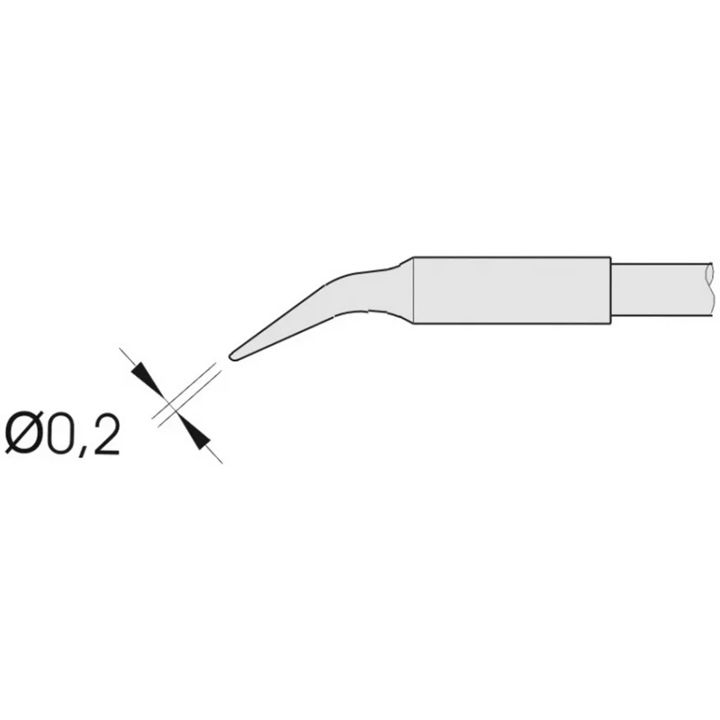 WEIDINGER Wholesale Soldering Tips Series C245 for Soldering Iron T245 JBC Angled D: 0.4 mm Soldering Tip