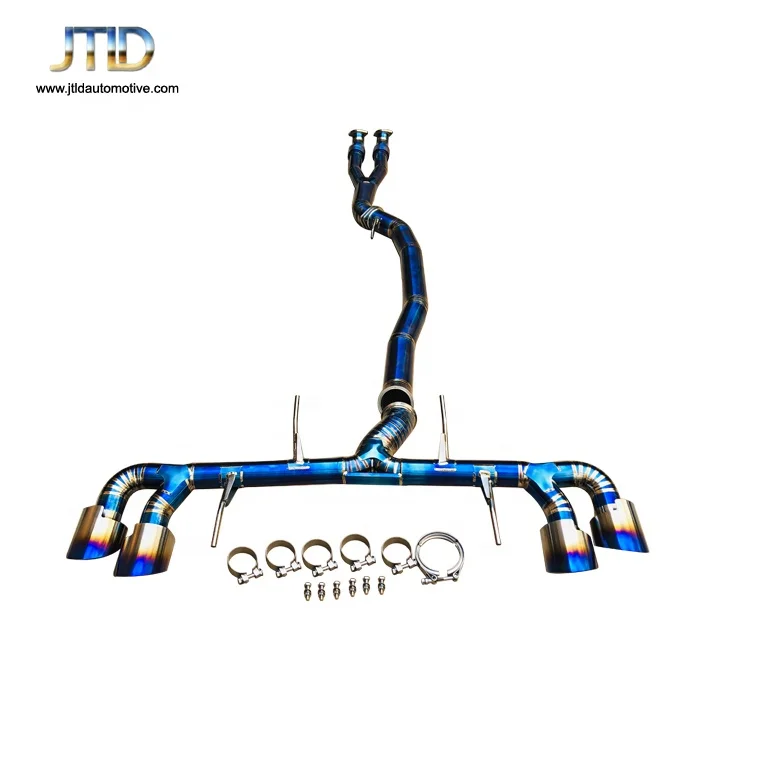 JTLD China factory price high quality performance exhaust system titanium exhaust straight pipe catback for Nissan GTR R35 gtr35