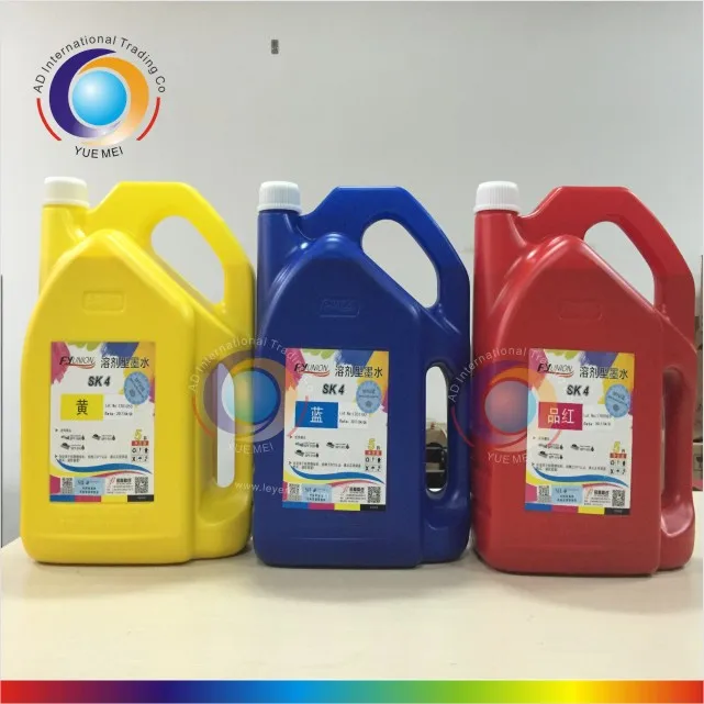 
original FYUNION SK4 solvent ink have code scanning for spt 510 printhead 