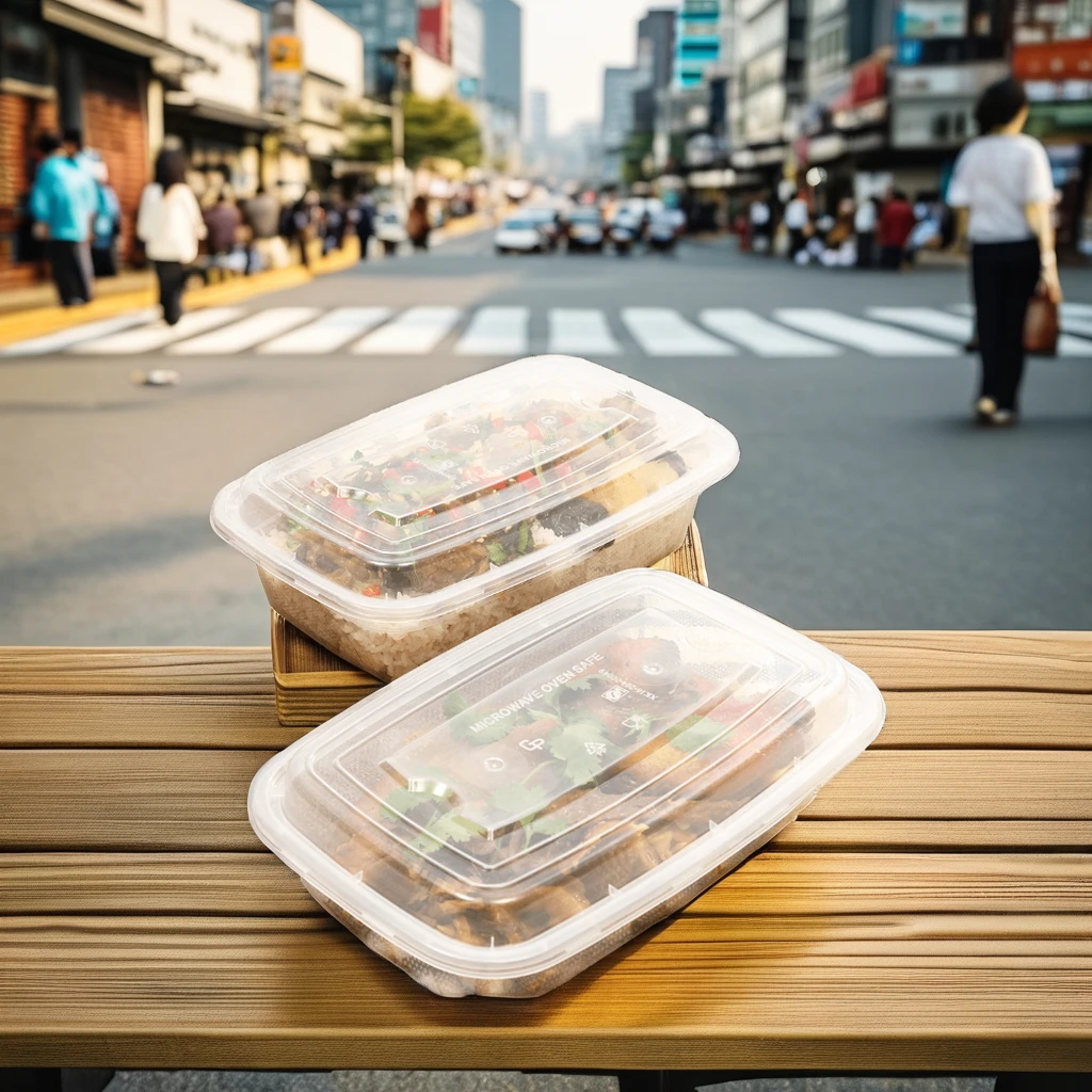 wholesale 1000ML Eco-Friendly Disposable Bento Lunch Box Take-Away Food Container Storage Boxes Packed in Carton