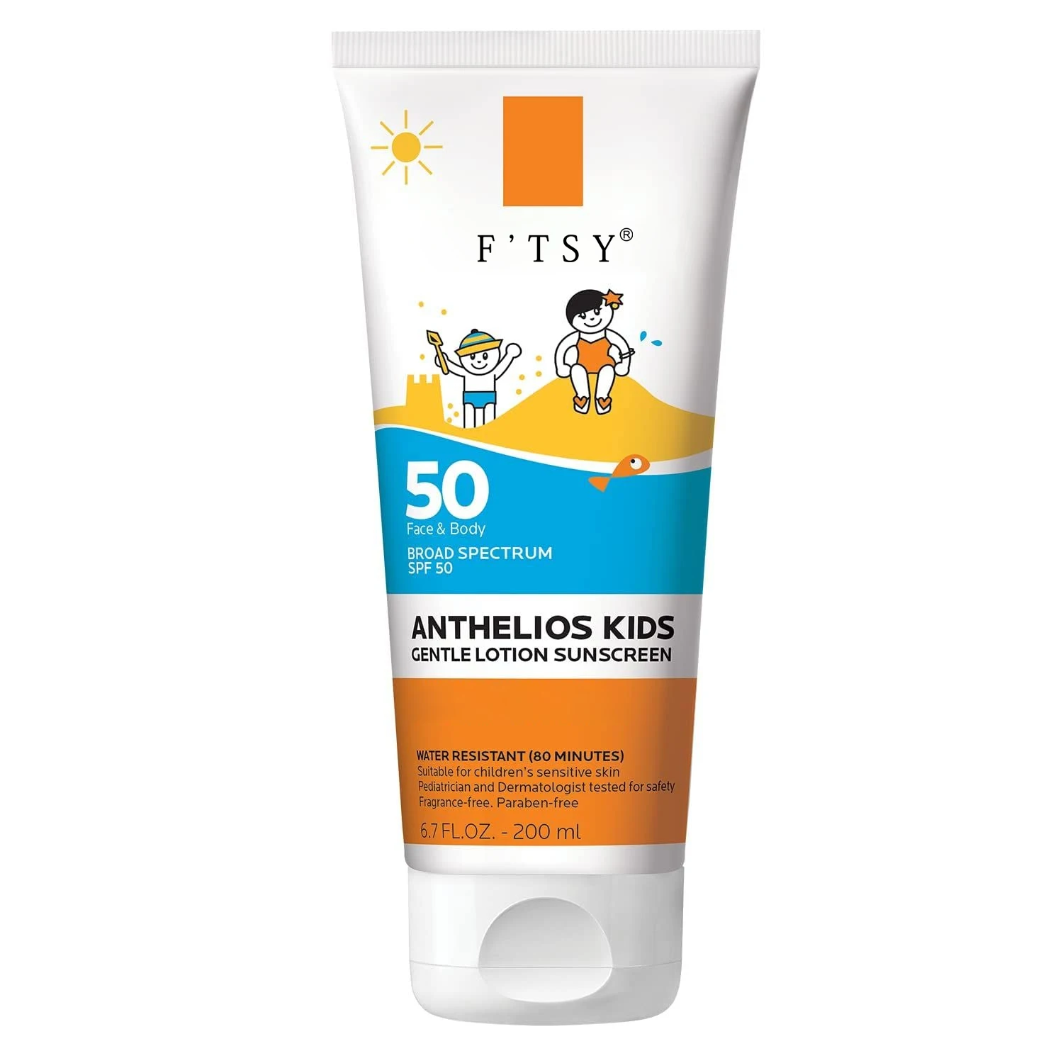 Private Label Vegan Gentle Sunscreen SPF 50 Broad Spectrum SPF Antioxidants  Sunscreen For Kids