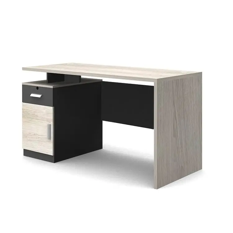 Small SOHO Home Reading Room Laptop Computers Table 2 Drawer Full Wooden Office Desks