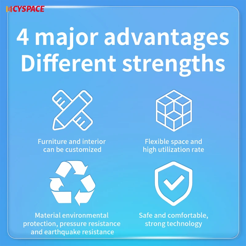 Luxury cheap modular portable container house home tiny capsul house prefabricated small house