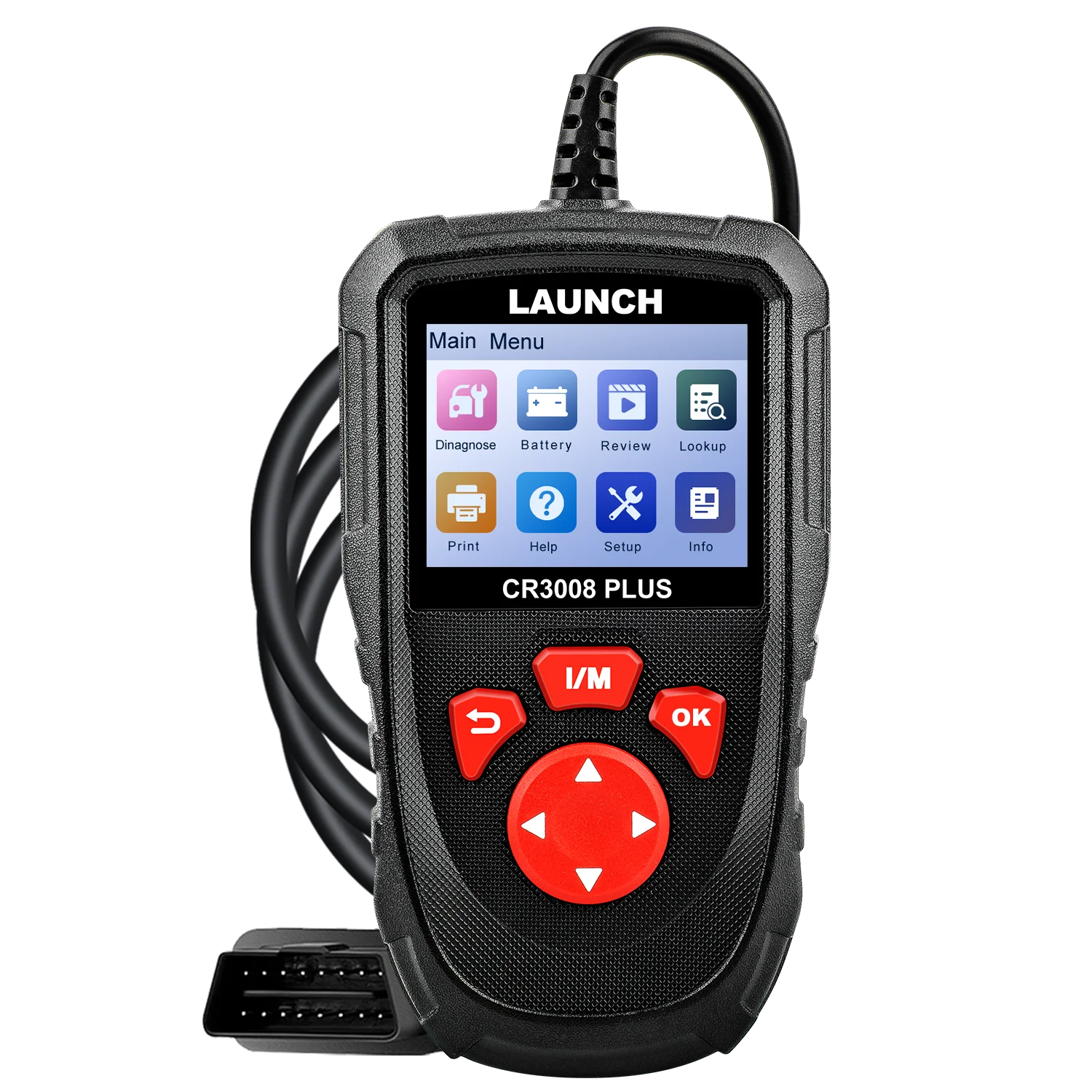 LAUNCH CR3008 PLUS OBD2 Scanner OBDII Auto diagnostic tool Universal full OBD2 Engine Code Reader free update X431 Creader 3008