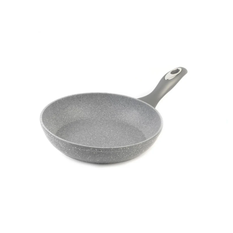 Aluminum pan pressing Big wok Marble Coating Wok pan with two mouth