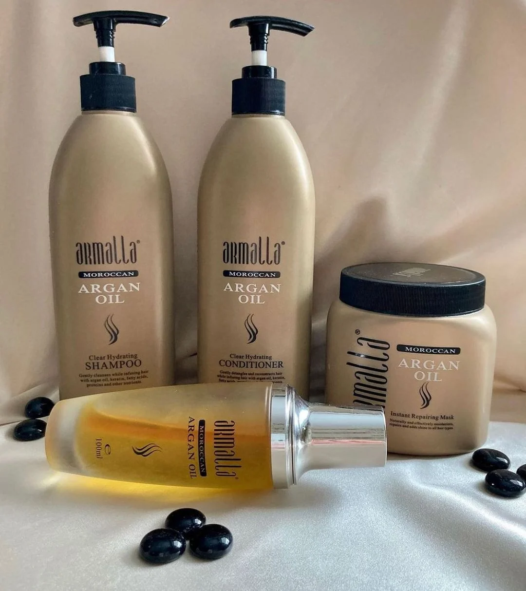 Professional argan oil  4c curls hair extension shampoo conditioner and hair mask for african hair