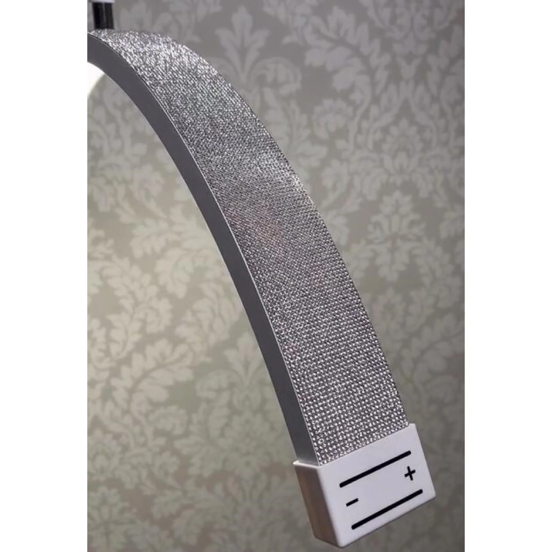 Newest Crystal LED Luna Lash Light 28inch Diamond Half Moon Arc Light Half Ring Floor Lamp With Tripod For Makeup Tattoo Eyelash