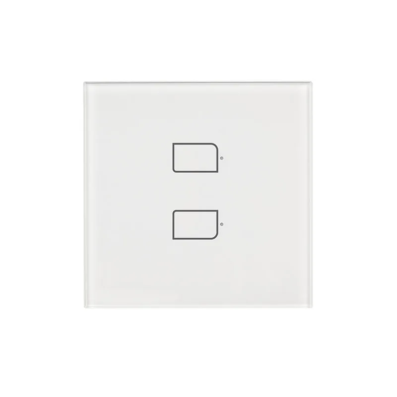 BroadLink Touch Switch EU Standard  AC230v Switch 2Gang Single Control Wall Lamp Touch Switch