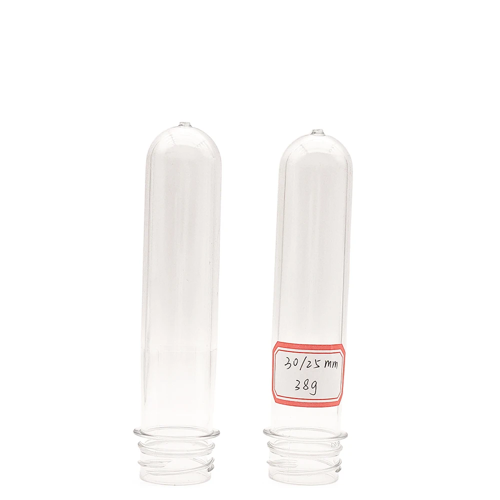 China Supplier: High-Quality 30-25mm 38g Crystal Clear PET Preforms for Pure Water Bottles at Competitive Prices